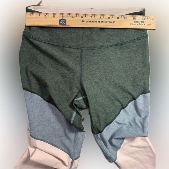 Outdoor Voices Colorblock 7/8 Warmup Leggings‎ Green Blue Pink Size Small - Picture 3 of 5